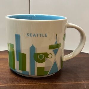 2015 Seattle Starbucks You Are Here Collection City Coffee Mug 14 oz